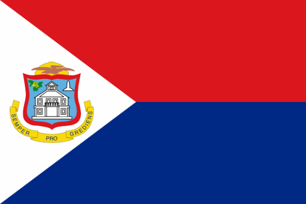 Vlag St. Maarten - 100x150cm Spun-Poly